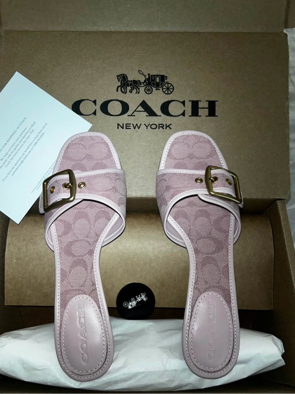 Coach Outlet Margot Sandal In Signature Jacquard Canvas